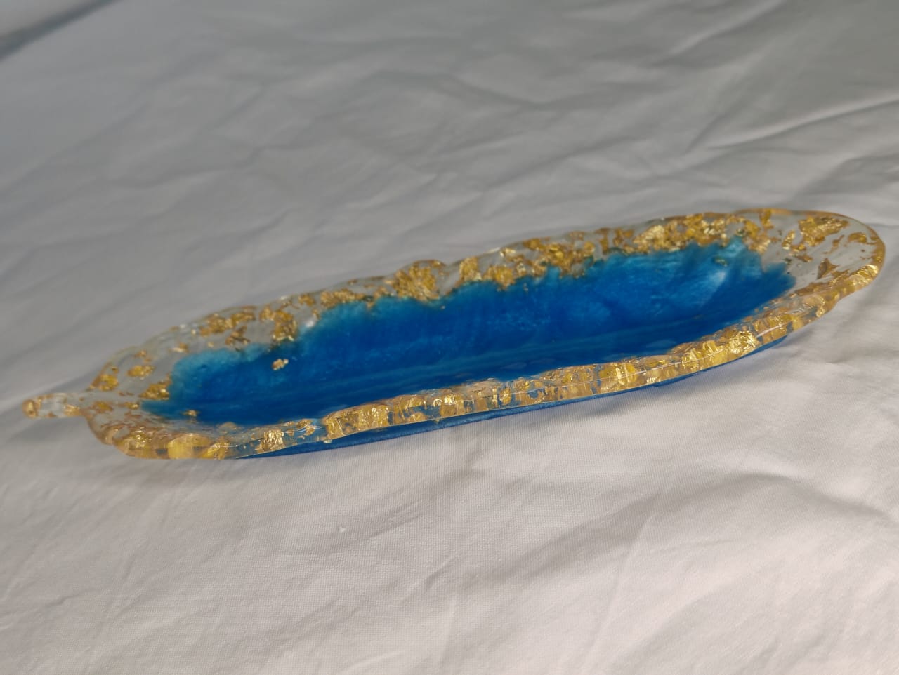 Resin Leaf Trinket Tray