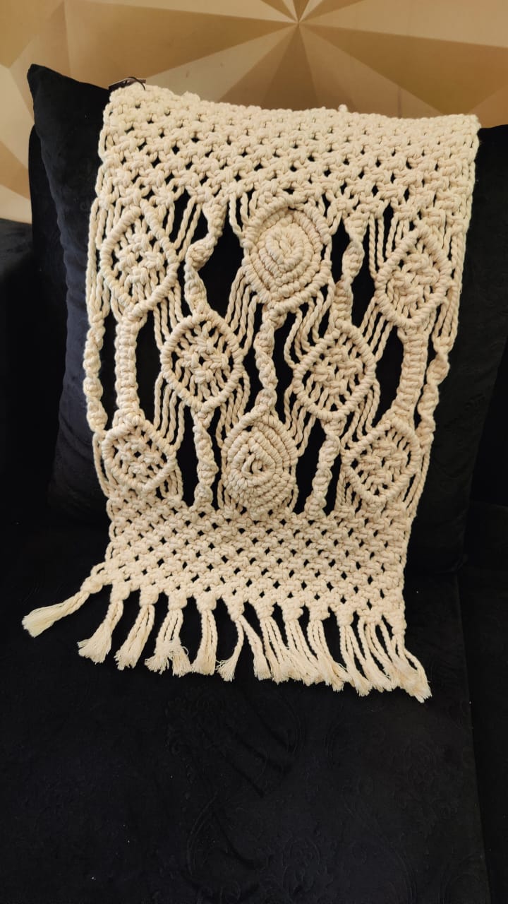 Boho Macramé Table Runner & Throw