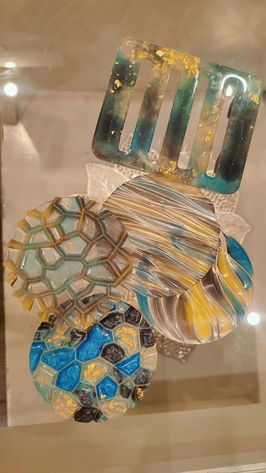 Azure Luxe Coaster Set