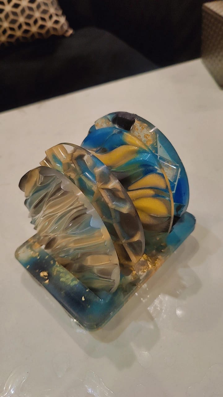 Azure Luxe Coaster Set