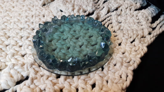 Crystal Edge Resin Coaster