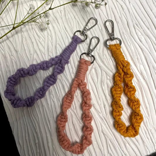 Braided Macramé Wristlet